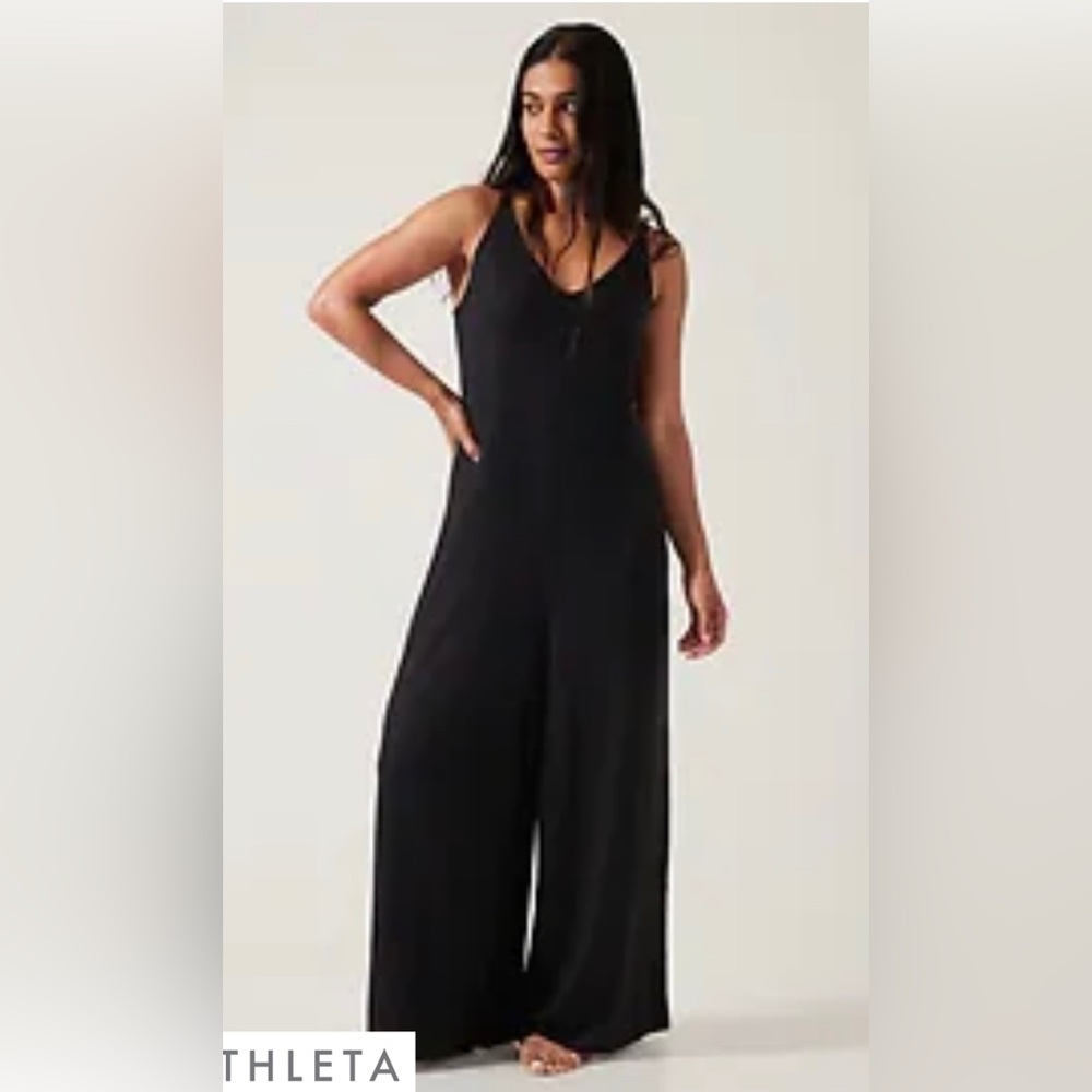 Athleta Wind Down Sleep V-Neck Romper